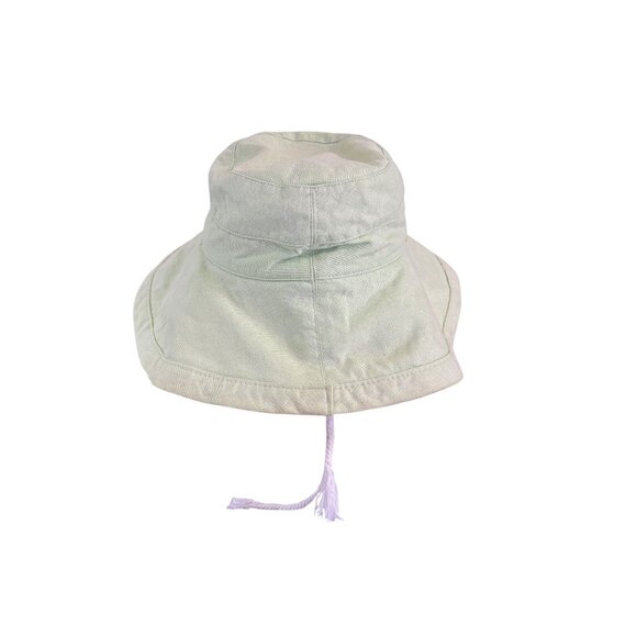 Scala Collection Unisex Mint Green Canvas Wide Adjustable drawstring Bucket Hat - Picture 4 of 7